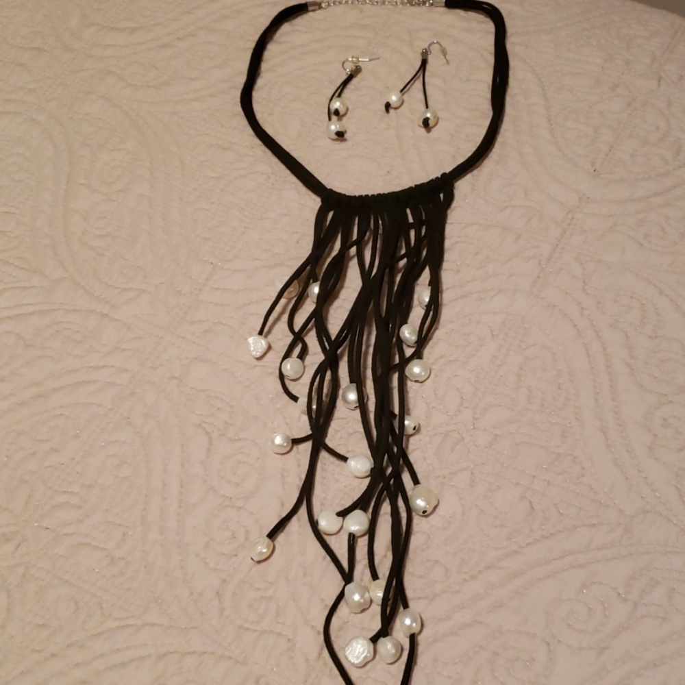 Necklace and earrings
